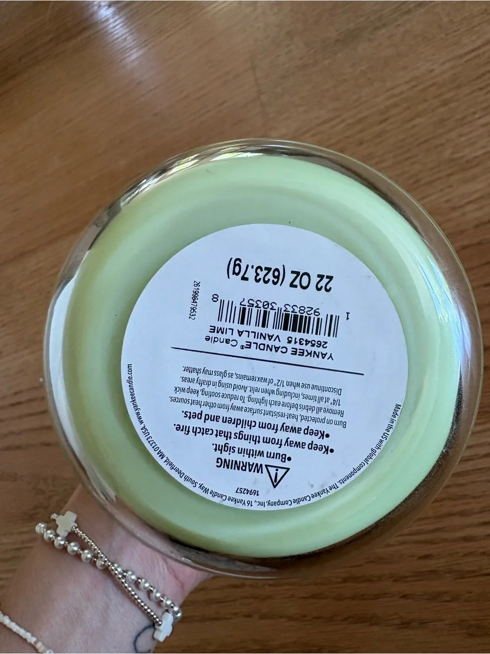 Yankee Candle Vanilla Lime Jar Candle - Pale Green